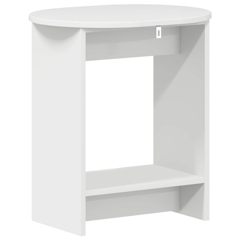 Stolik boczny Biały wysoki połysk 50 x 39,5 x 55 cm