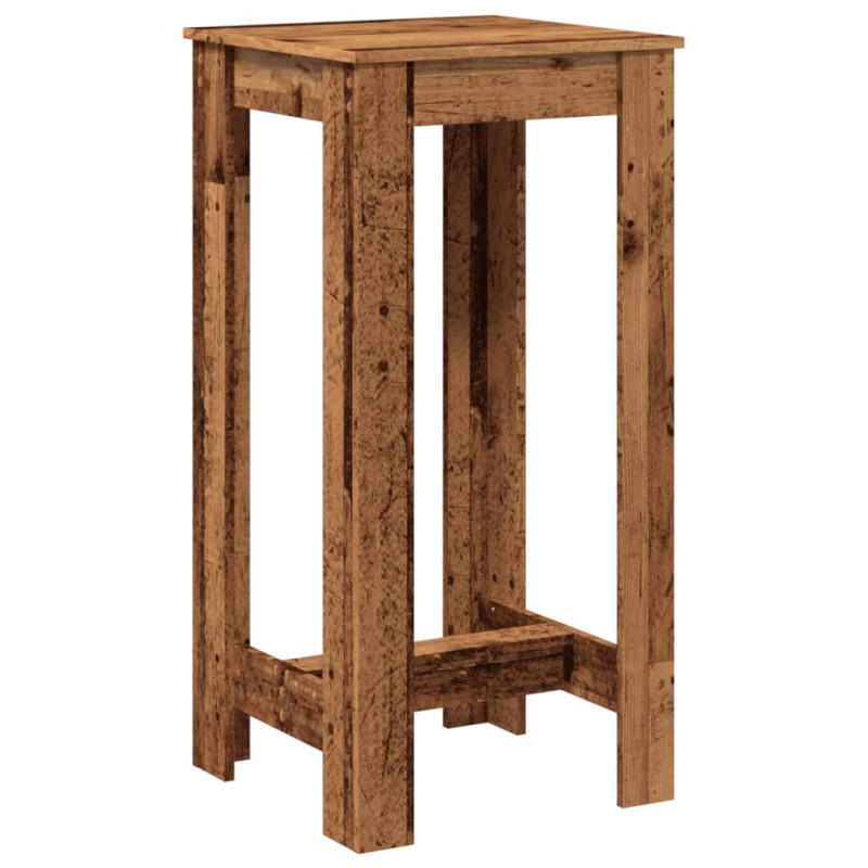 Stolik barowy, stare drewno, 51x50x103,5cm