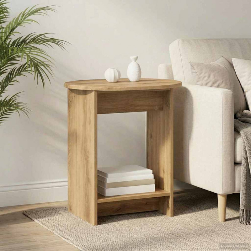 Stolik boczny Dąb artisan 50 x 39,5 x 55 cm Drewno inżynieryjne
