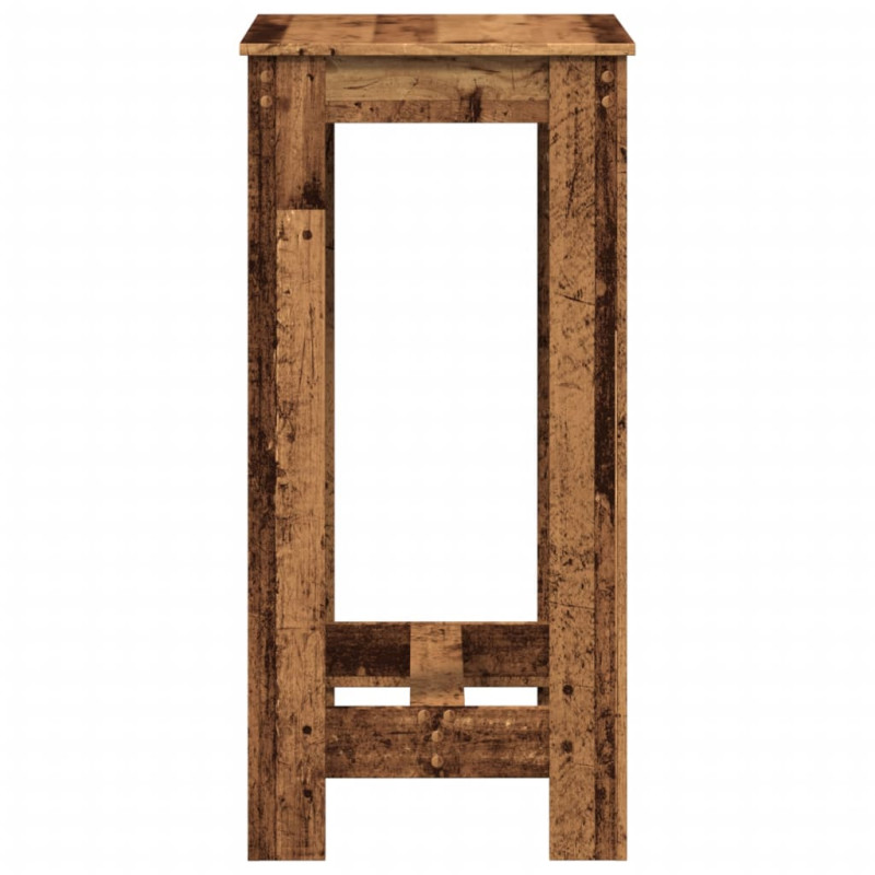 Stolik barowy, stare drewno, 51x50x103,5cm