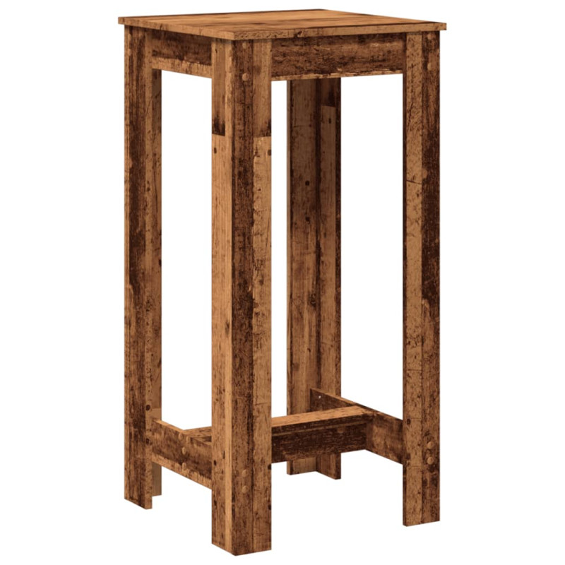 Stolik barowy, stare drewno, 51x50x103,5cm