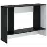 Konsola Paski Czarny 101 x 29 x 74 cm Drewno inżynieryjne