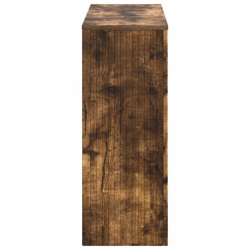 Konsola Paski Dąb Wędzony 101 x 29 x 74 cm Drewno inżynieryjne