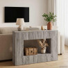 Konsola Paski Szary Sonoma 101 x 29 x 74 cm Drewno inżynieryjne