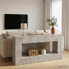 Konsola Betonowy Szary 155 x 29 x 74 cm Drewno inżynieryjne