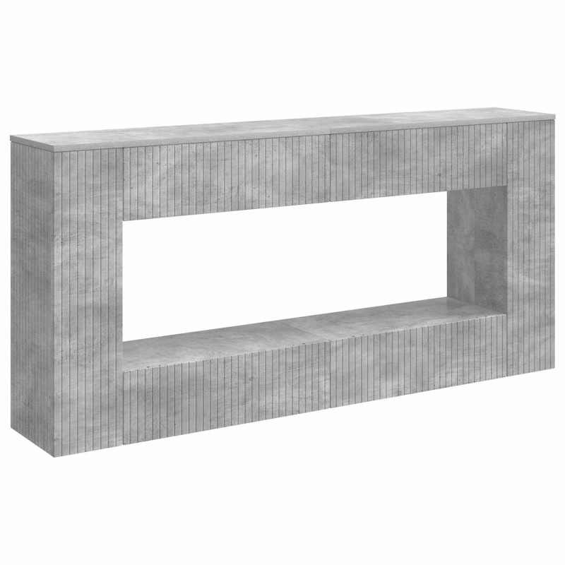 Konsola Betonowy Szary 155 x 29 x 74 cm Drewno inżynieryjne