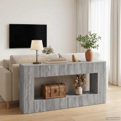 Konsola Paski Szary Sonoma 155 x 29 x 74 cm Drewno inżynieryjne