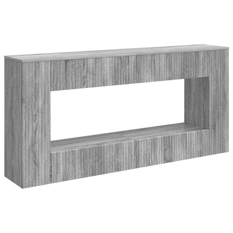 Konsola Paski Szary Sonoma 155 x 29 x 74 cm Drewno inżynieryjne
