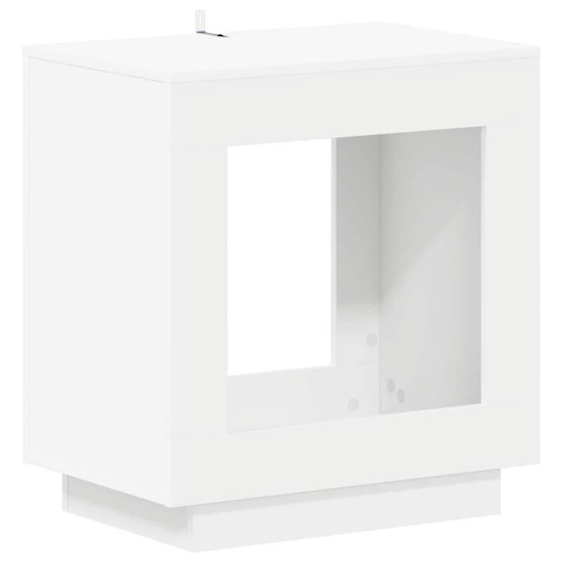 Stolik boczny Biały 60 x 40 x 65 cm Drewno inżynieryjne