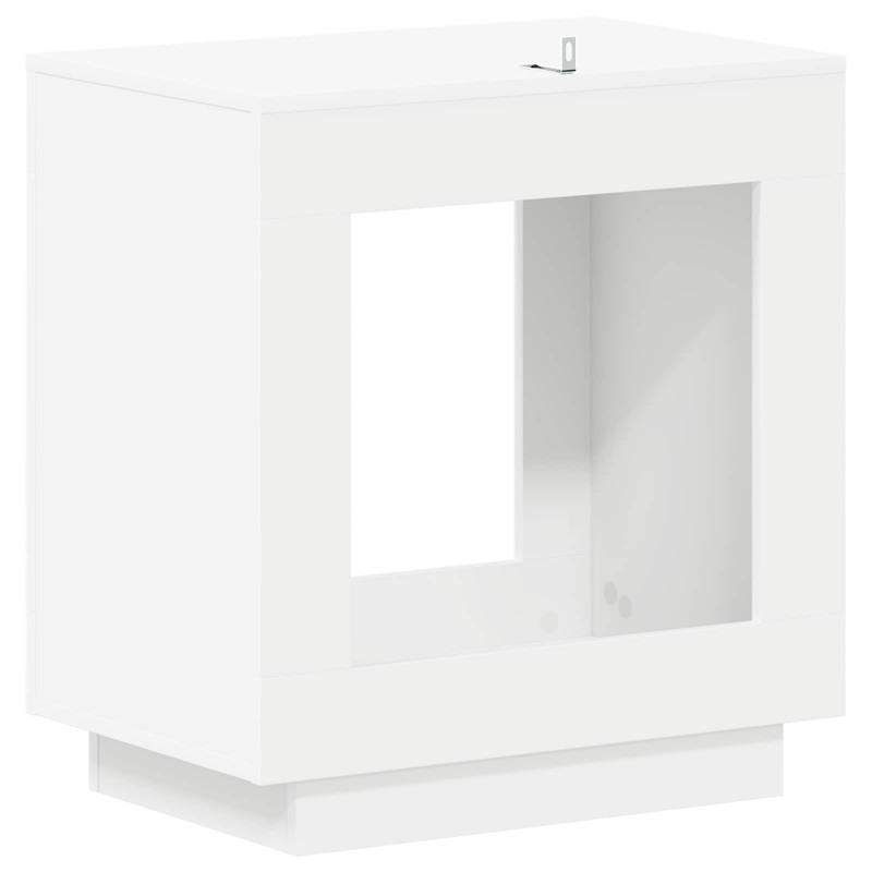Stolik boczny Biały 60 x 40 x 65 cm Drewno inżynieryjne