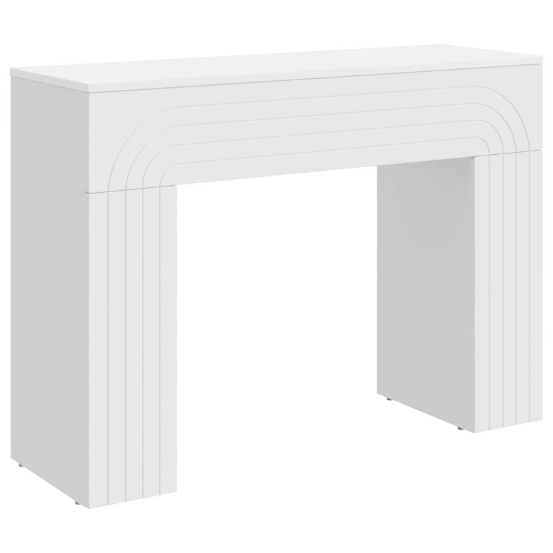 Stolik kawowy Biały 102 x 35 x 75 cm Drewno inżynieryjne