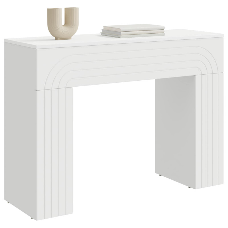 Stolik kawowy Biały 102 x 35 x 75 cm Drewno inżynieryjne