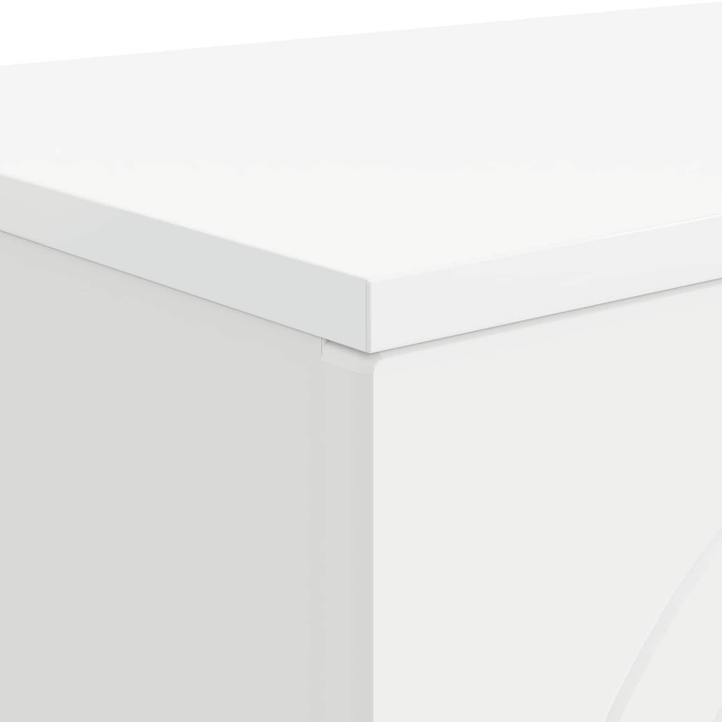Stolik kawowy Biały 102 x 35 x 75 cm Drewno inżynieryjne