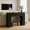Stolik kawowy Czarny 102 x 35 x 75 cm Drewno inżynieryjne