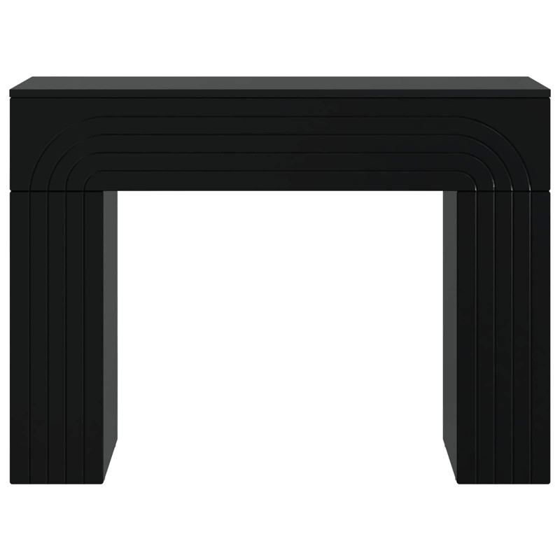 Stolik kawowy Czarny 102 x 35 x 75 cm Drewno inżynieryjne