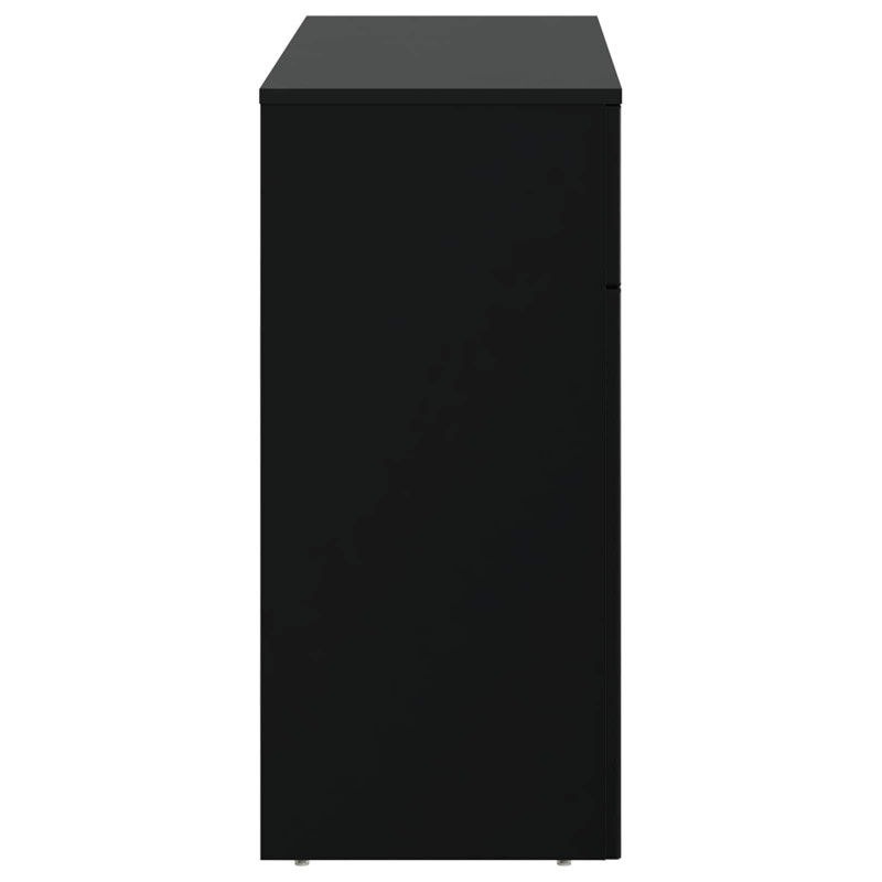 Stolik kawowy Czarny 102 x 35 x 75 cm Drewno inżynieryjne