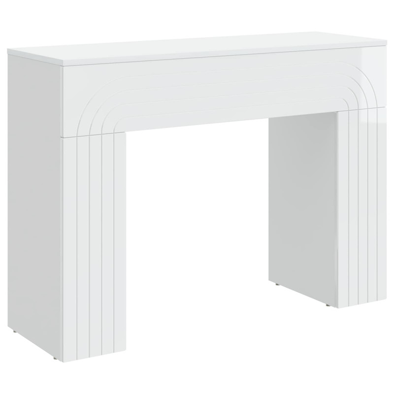 Stolik kawowy Biały wysoki połysk 102 x 35 x 75 cm
