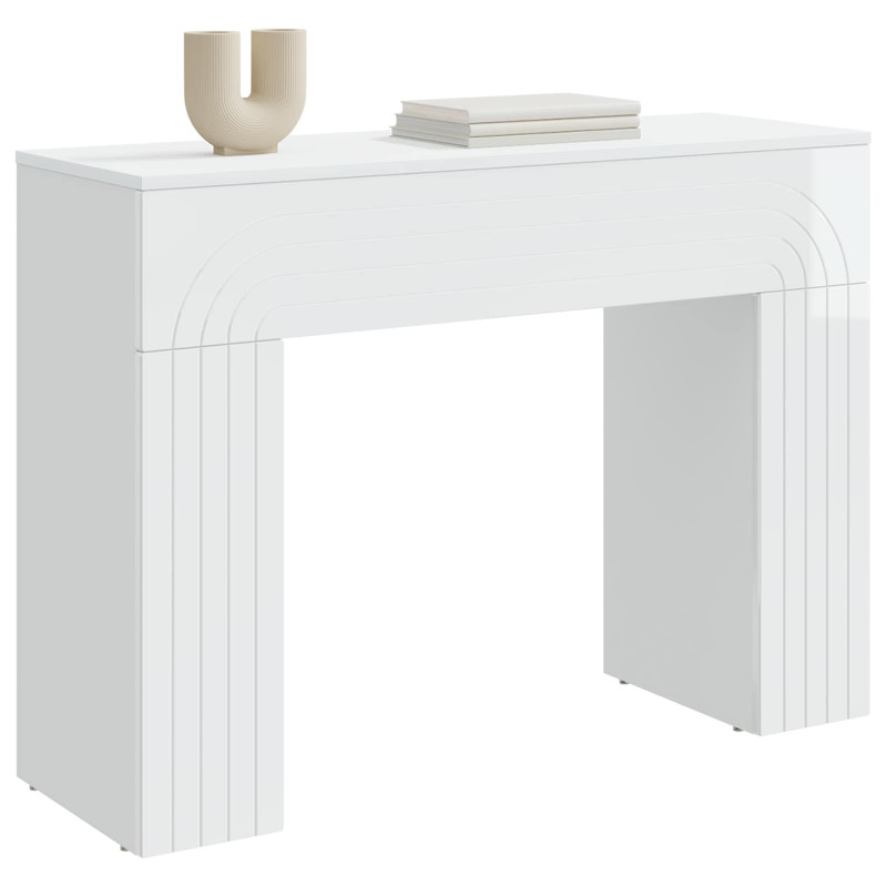 Stolik kawowy Biały wysoki połysk 102 x 35 x 75 cm