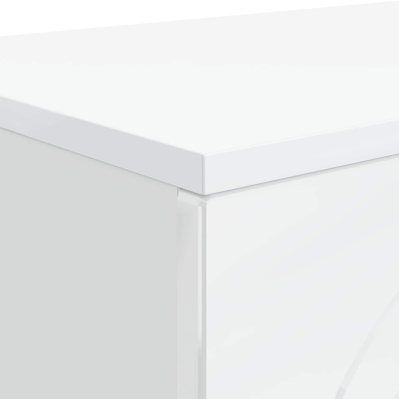 Stolik kawowy Biały wysoki połysk 102 x 35 x 75 cm