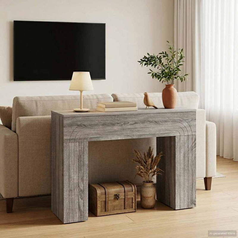 Stolik kawowy Szary Sonoma 102 x 35 x 75 cm Drewno inżynieryjne