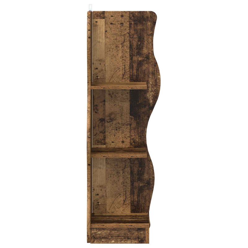 Półka narożna Stare drewno 34 x 33 x 102 cm Drewno inżynieryjne