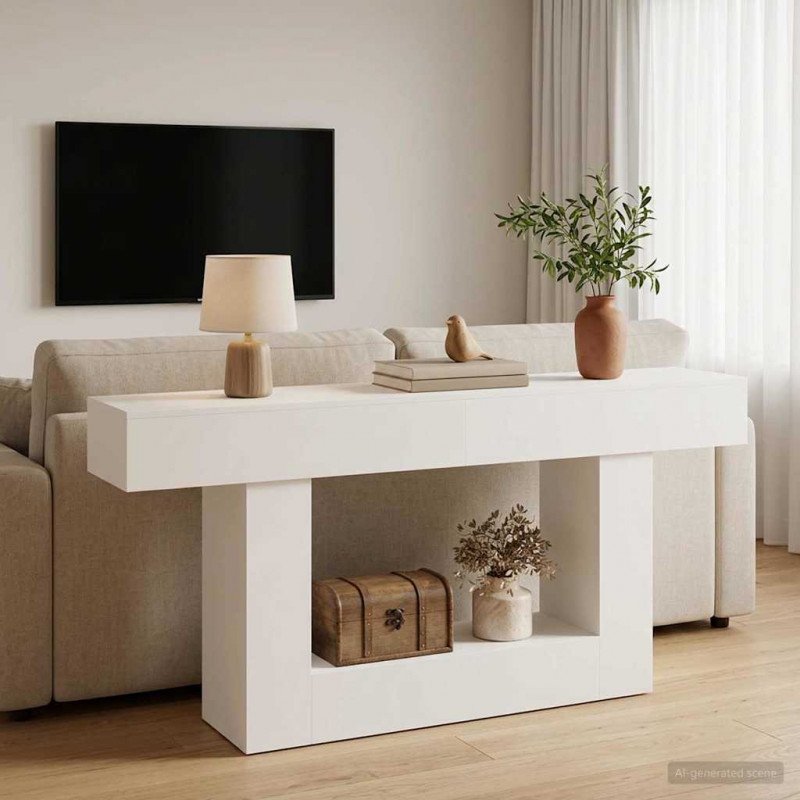 Biały 160 x 30 x 74 cm
