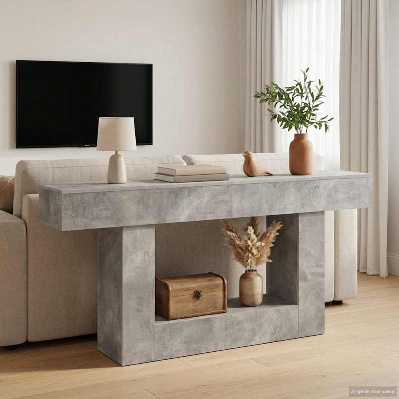 Betonowy Szary 160 x 30 x 74 cm