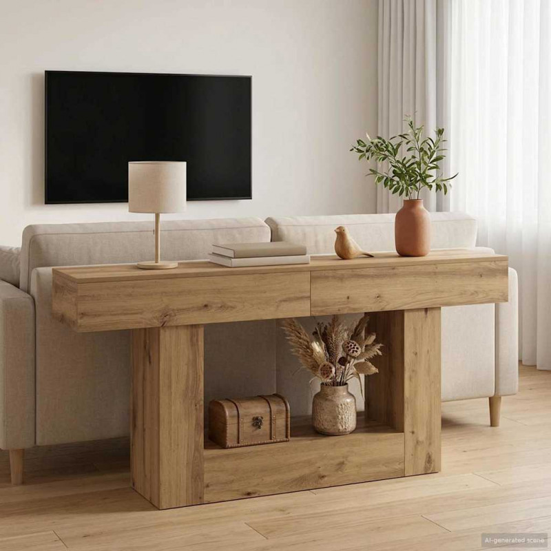 Dąb Rzemieślniczy 160 x 30 x 74 cm