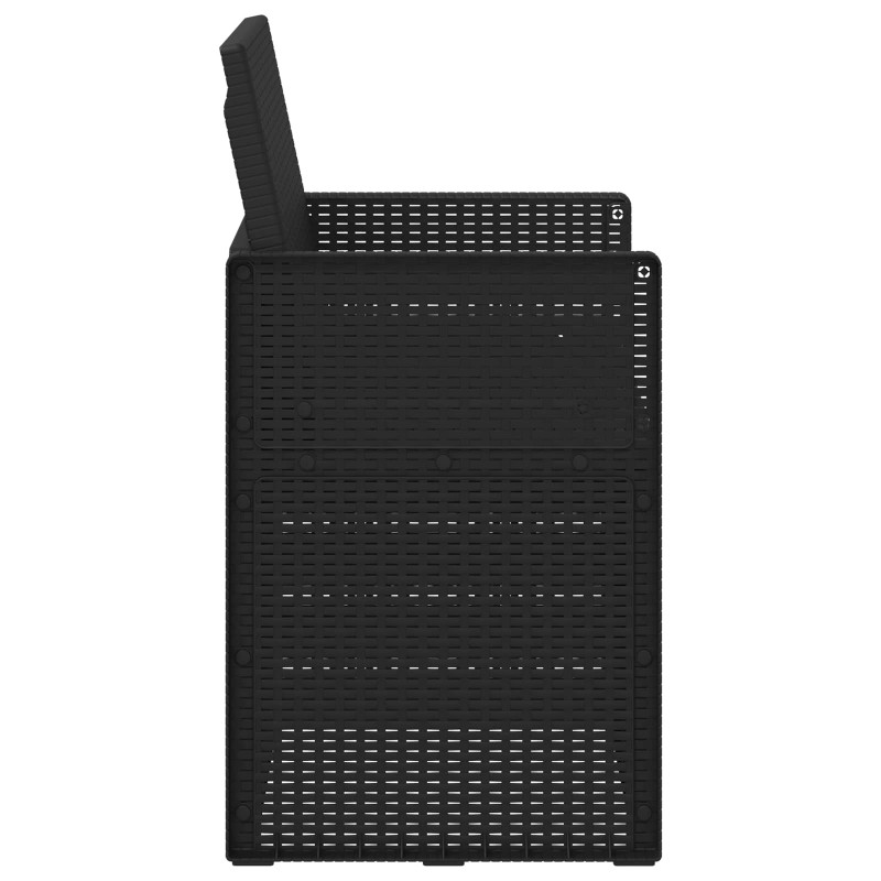Krzesła do ogrodu 2 pcs Antracyt 53 x 47 x 88,5 cm PP