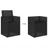Krzesła do ogrodu 2 pcs Antracyt 53 x 47 x 88,5 cm PP