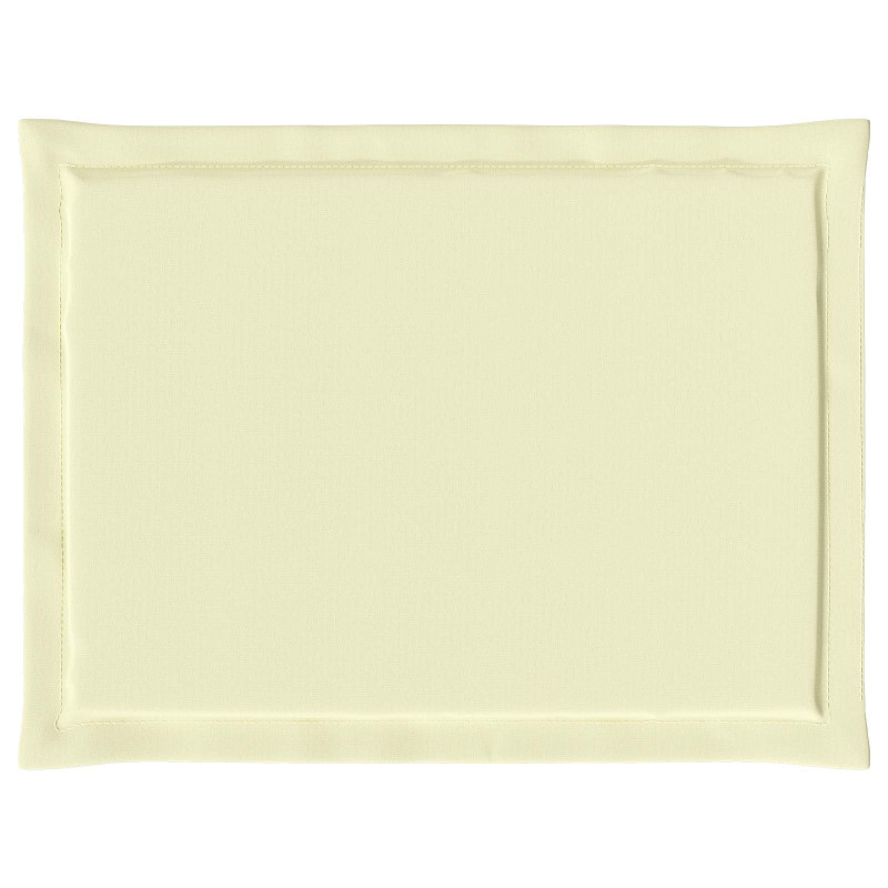 Poduszki na siedziska 2 pcs Kremowy 47 x 36 x 2 cm Poliester