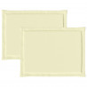 Poduszki na siedziska 2 pcs Kremowy 47 x 36 x 2 cm Poliester
