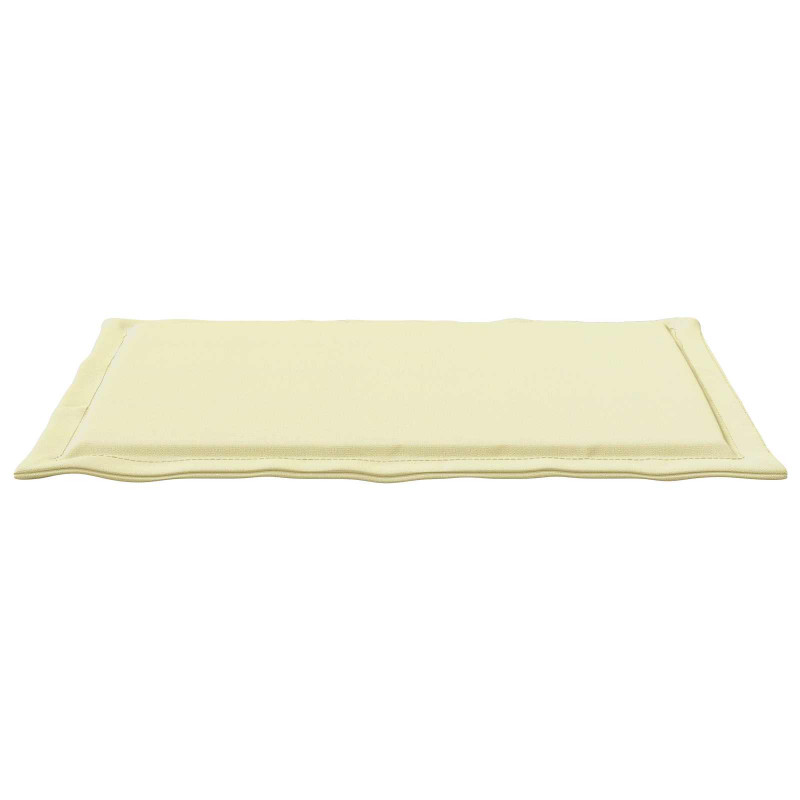 Poduszki na siedziska 2 pcs Kremowy 47 x 36 x 2 cm Poliester