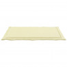 Poduszki na siedziska 2 pcs Kremowy 47 x 36 x 2 cm Poliester