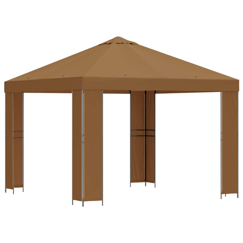 Altana 3 x 3 m Beżowy Poliester i Stal 190 gsm