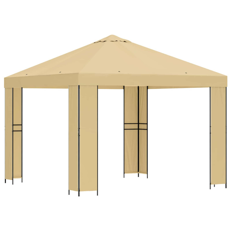 Altana 3 x 3 m kremowy Poliester i Stal 190 gsm