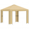 Altana 3 x 3 m kremowy Poliester i Stal 190 gsm