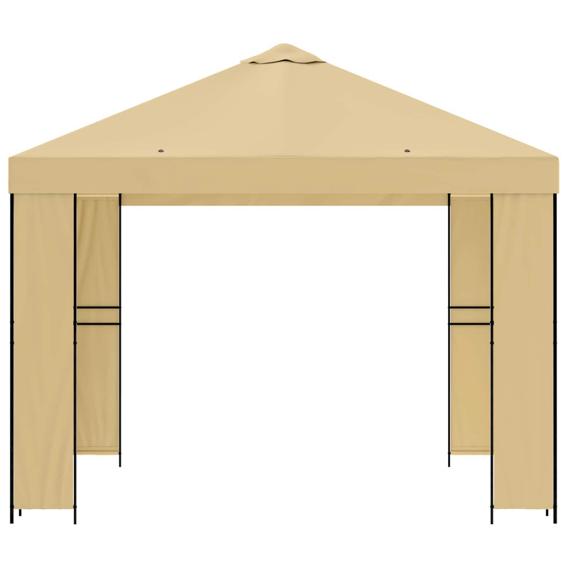 Altana 3 x 3 m kremowy Poliester i Stal 190 gsm