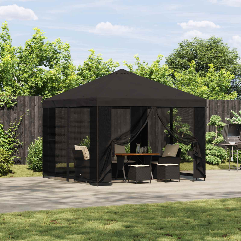 Altana 3 x 3 m antracytowy Poliester i Stal 190 gsm