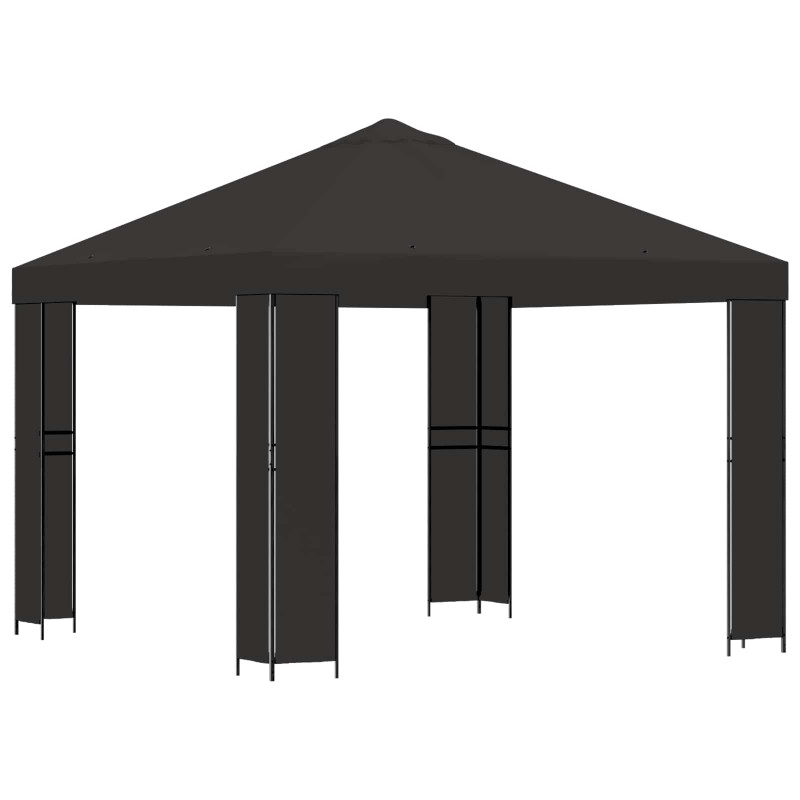 Altana 3 x 3 m antracytowy Poliester i Stal 190 gsm