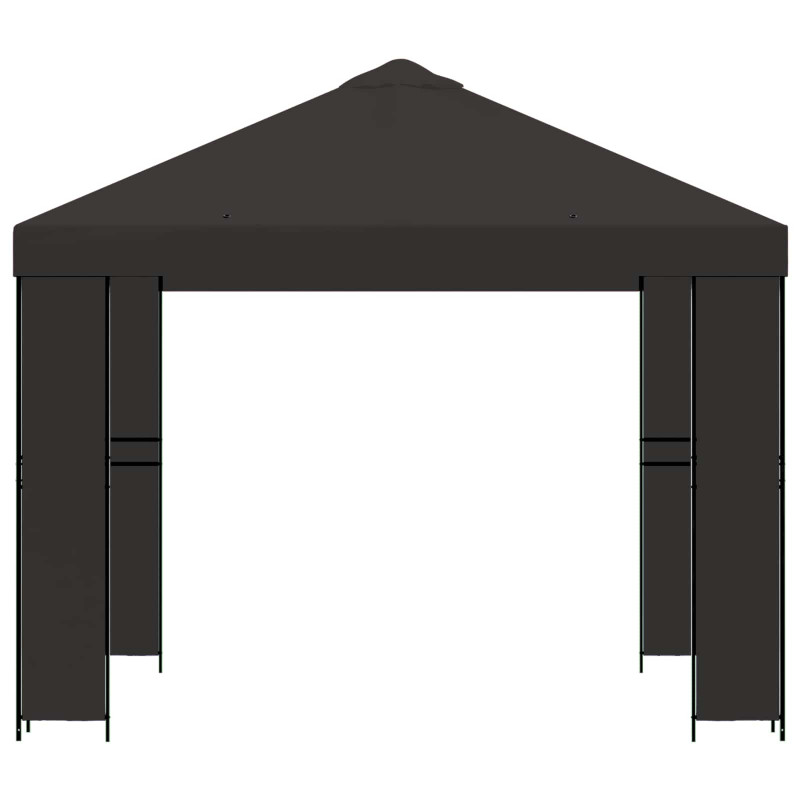Altana 3 x 3 m antracytowy Poliester i Stal 190 gsm