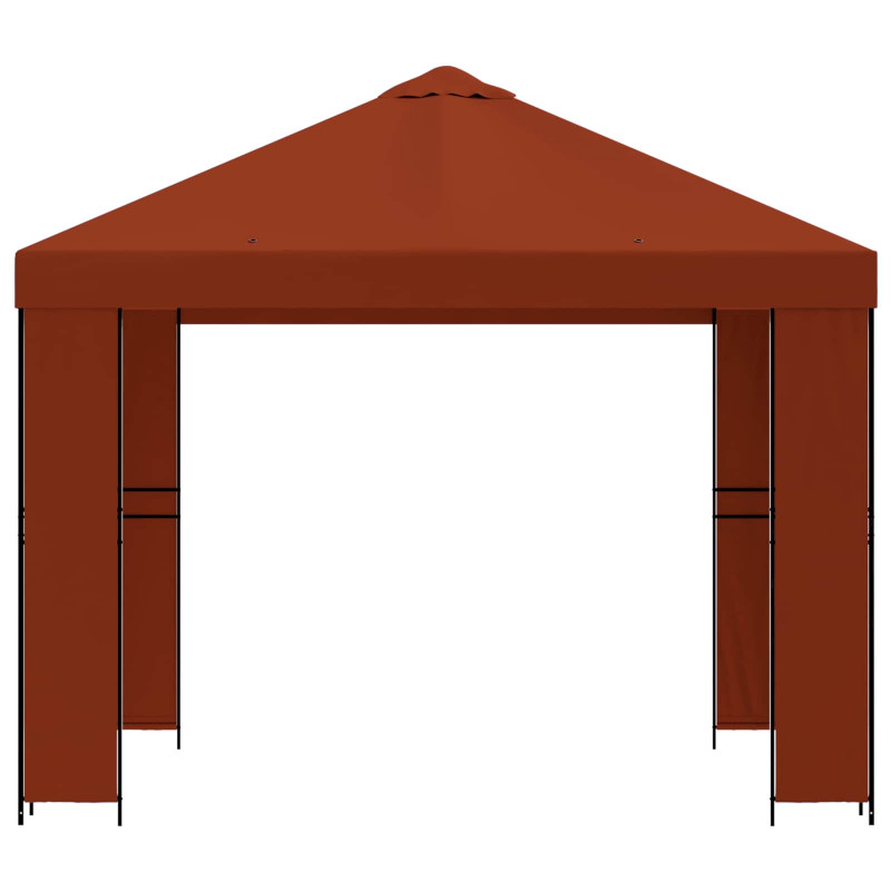 Altana 3 x 3 m terakota Poliester i Stal 190 gsm