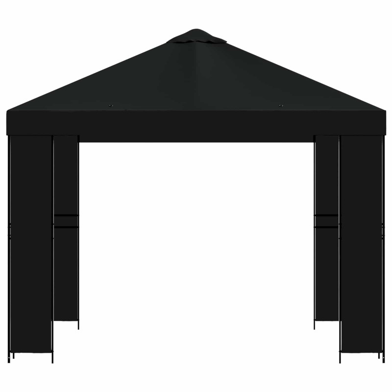 Altana 3 x 3 m Czarny Poliester i Stal 190 gsm