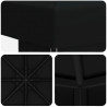 Altana 3 x 3 m Czarny Poliester i Stal 190 gsm