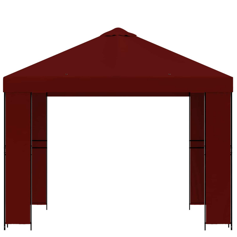 Altana 3 x 3 m bordowy Poliester i Stal 190 gsm