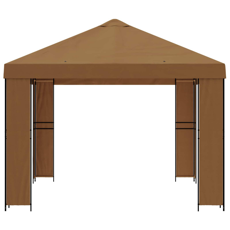 Altana 4 × 3 m Beżowy Poliester i Stal 190 gsm