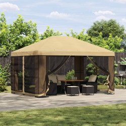Altana 4 × 3 m kremowy Poliester i Stal 190 gsm