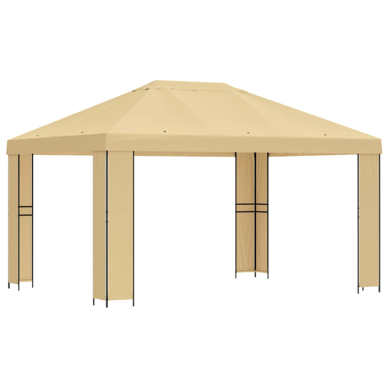 Altana 4 × 3 m kremowy Poliester i Stal 190 gsm