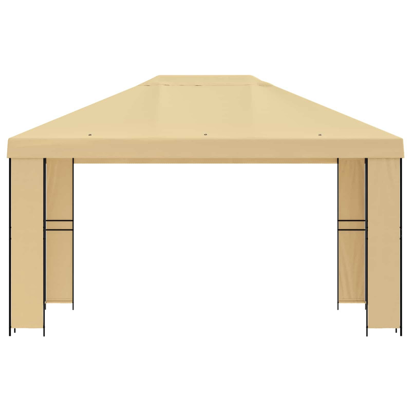 Altana 4 × 3 m kremowy Poliester i Stal 190 gsm