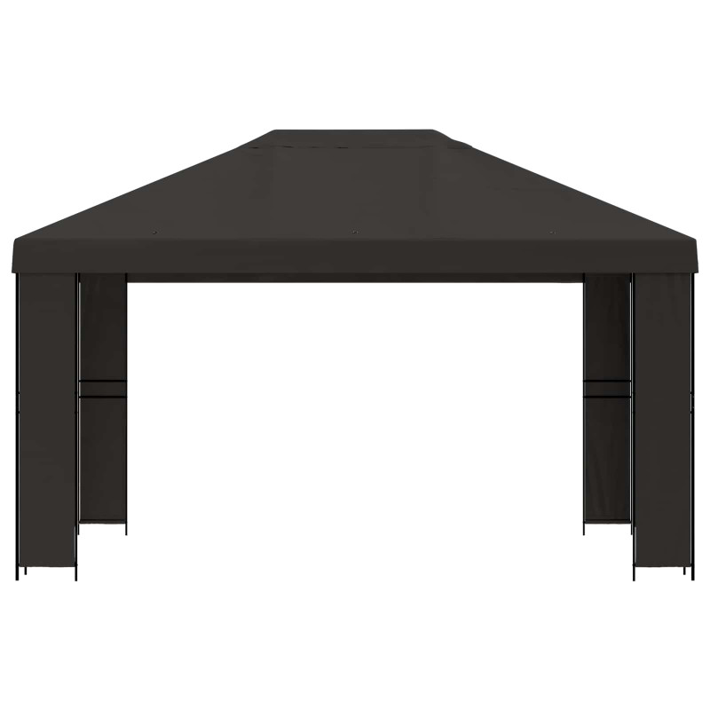 Altana 4 × 3 m antracytowy Poliester i Stal 190 gsm
